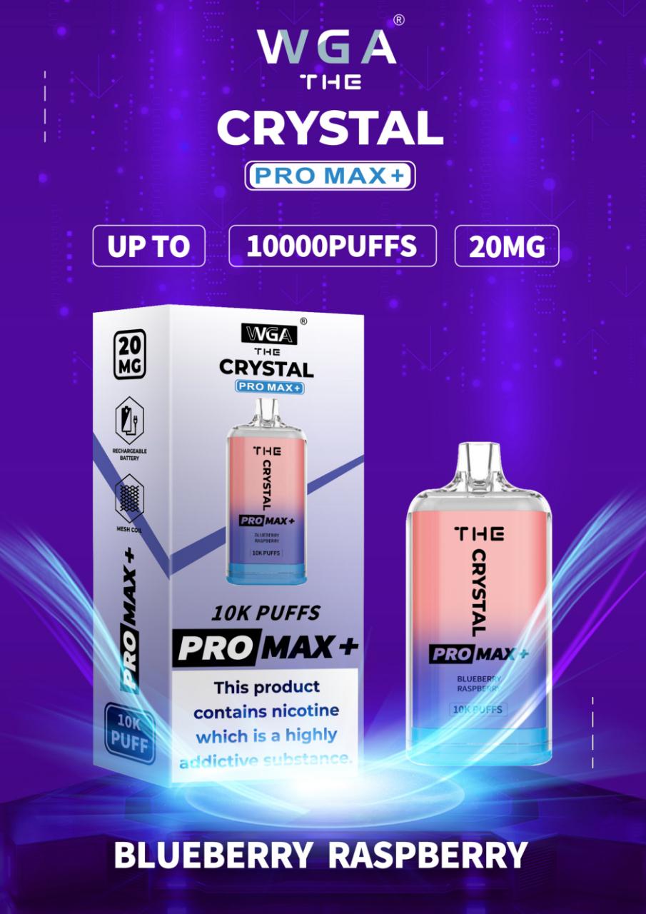 The Crystal Pro Max + 10000 Disposable Vape Pod Box Of 10