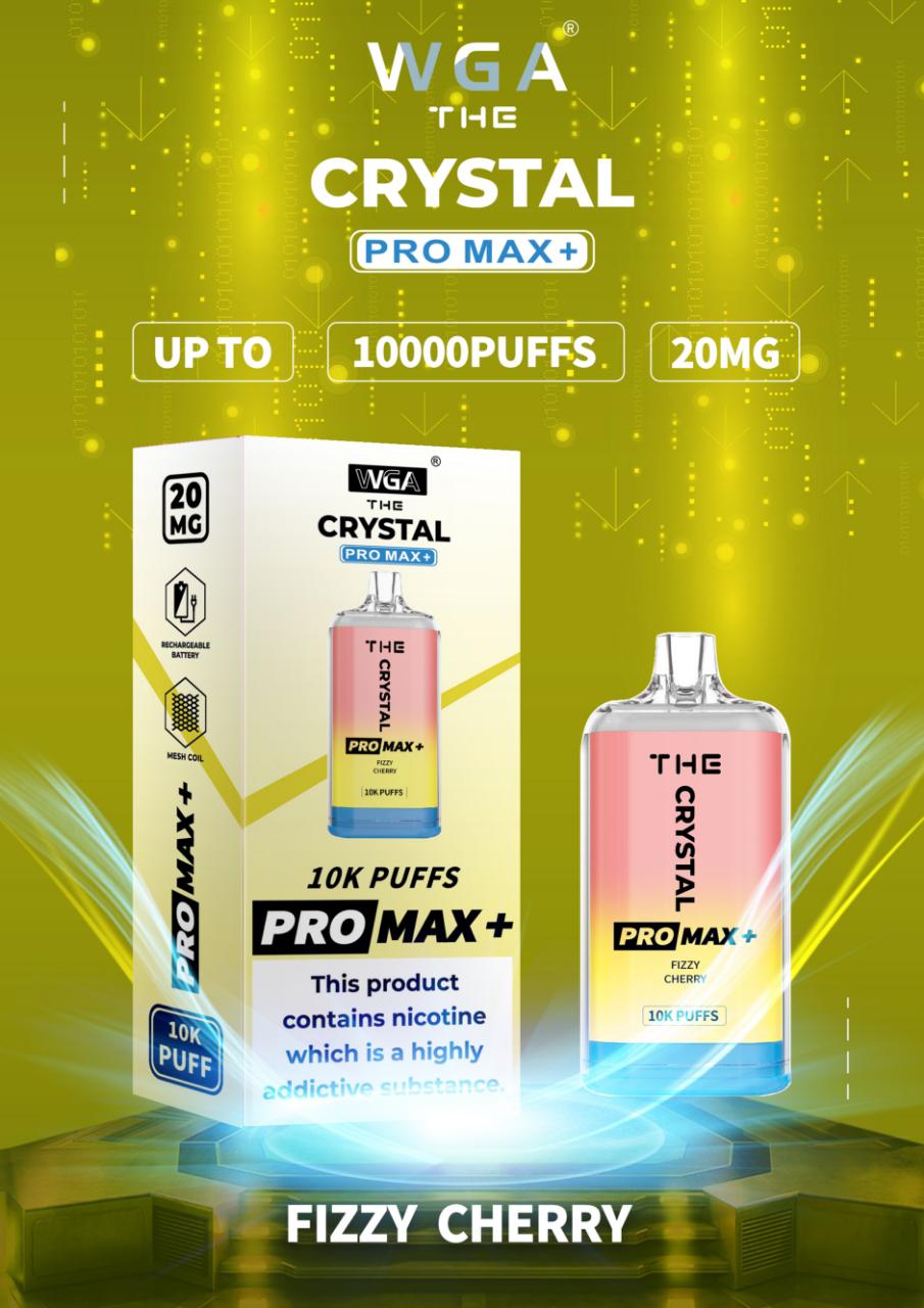 The Crystal Pro Max + 10000 Disposable Vape Pod Box Of 10