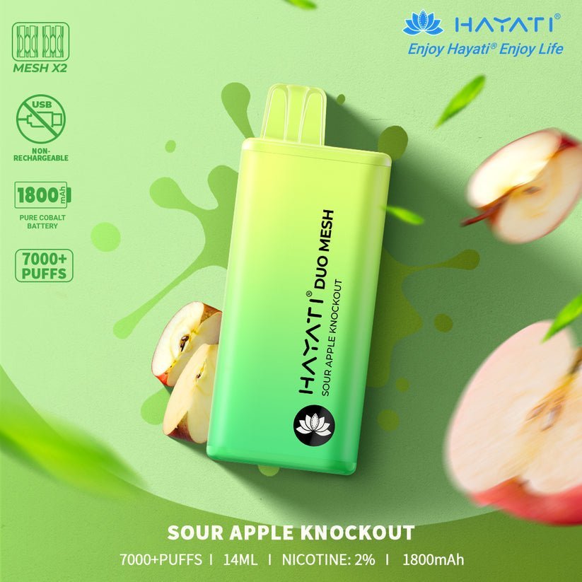 Hayati Duo Mesh 7000 Puffs Disposable Vape Bar Pod Kit #Simbavapes#